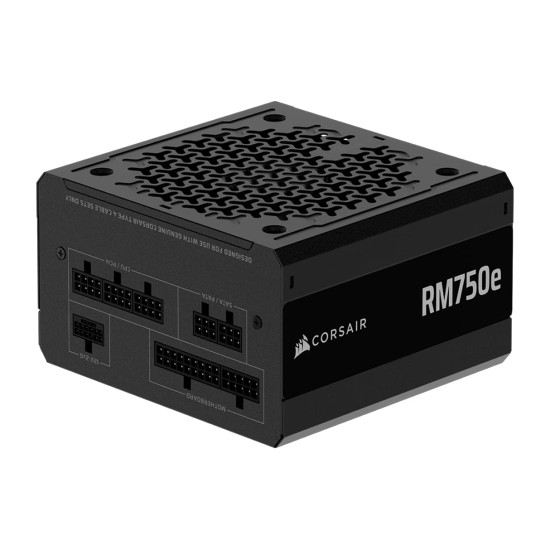 Захранване Corsair 2025 RMe Series, RM750e, 750W, ATX 3.1, PCIe 5.1, Cybenetics GOLD, Fully Modular