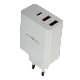 Зарядно CANYON H-08 PD, 30W, USB-C, 2xUSB-A, White