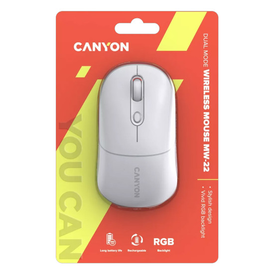 Безжична мишка CANYON MW-22, Snow White