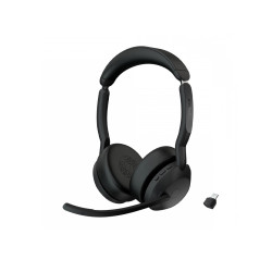 Безжични слушалки Jabra Evolve2 55 Stereo, Bluetooth, USB-C, ANC, Black