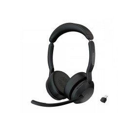 Безжични слушалки Jabra Evolve2 55 Stereo, Bluetooth, USB-C, ANC, Black