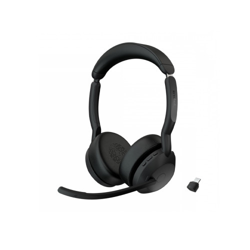 Безжични слушалки Jabra Evolve2 55 Stereo, Bluetooth, USB-C, ANC, Black
