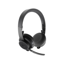 Безжични слушалки Logitech Zone Wireless, Bluetooth 5.0, USB-C, USB-A, Black