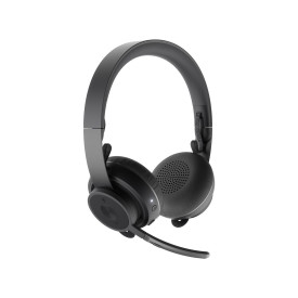 Безжични слушалки Logitech Zone Wireless, Bluetooth 5.0, USB-C, USB-A, Black