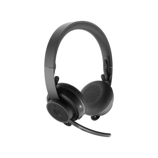 Безжични слушалки Logitech Zone Wireless, Bluetooth 5.0, USB-C, USB-A, Black