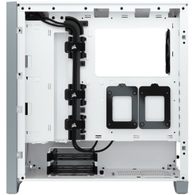 Кутия за компютър Corsair 4000D Airflow Tempered Glass Mid-Tower, White