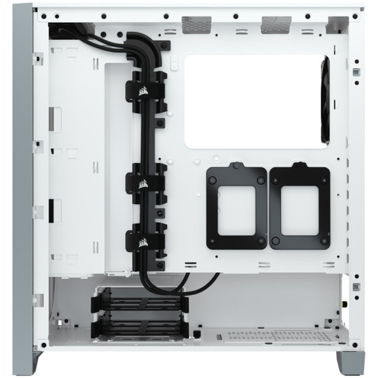 Кутия за компютър Corsair 4000D Airflow Tempered Glass Mid-Tower, White