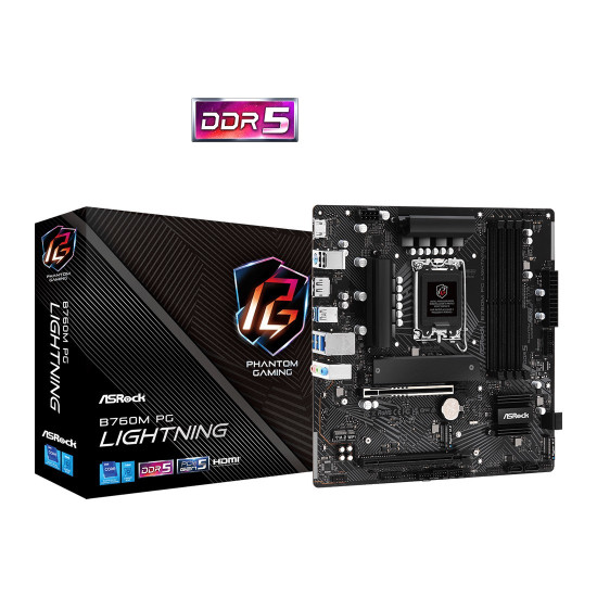 Дънна платка ASRock B760, Micro ATX, 4x DDR5, Intel B760, LGA 1700