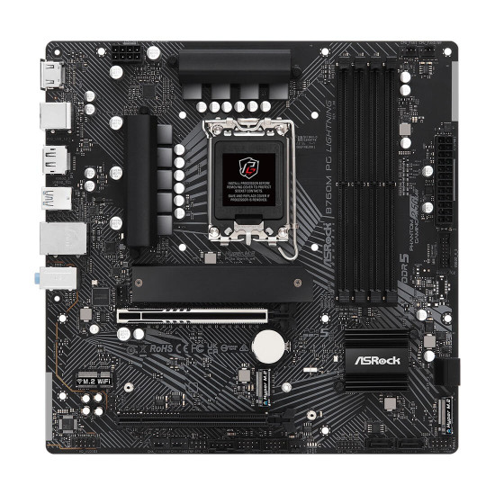 Дънна платка ASRock B760, Micro ATX, 4x DDR5, Intel B760, LGA 1700