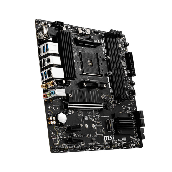 Дънна платка MSI B550M PRO-VDH WIFI, mATX, Socket AM4, AMD B550, Dual Channel DDR4, 1x PCIe 4.0/3.0 x16