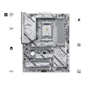 Дънна платка MSI X870E GAMING PLUS MAX WIFI, ATX, AM5, Wi-Fi 7, Bluetooth