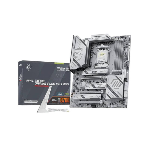 Дънна платка MSI X870E GAMING PLUS MAX WIFI, ATX, AM5, Wi-Fi 7, Bluetooth