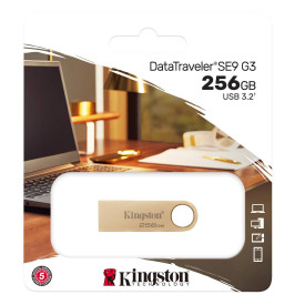 Флаш памет Kingston DataTraveler SE9 G3, 256GB, USB 3.2 Gen 1, Metal