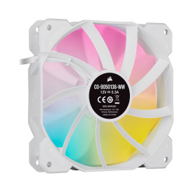 Комплект вентилатори CORSAIR SP120 RGB ELITE, 120mm, Triple Pack, White