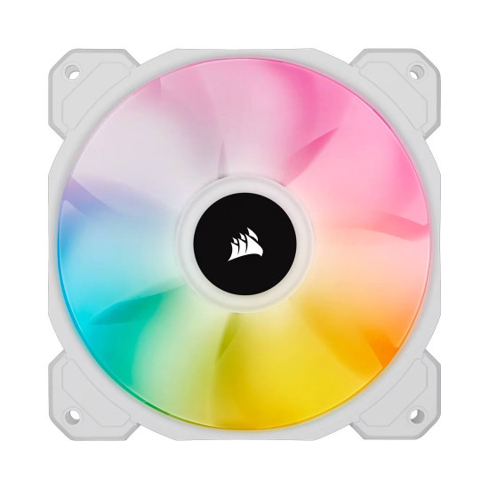 Комплект вентилатори CORSAIR SP120 RGB ELITE, 120mm, Triple Pack, White
