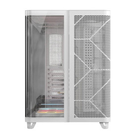 Кутия за компютър CORSAIR AIR 5400 RS-R ARGB, Tempered Glass, Mid-Tower, White