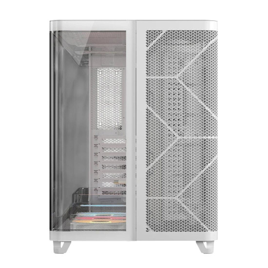 Кутия за компютър CORSAIR AIR 5400 RS-R ARGB, Tempered Glass, Mid-Tower, White