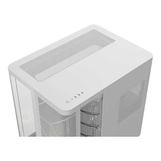 Кутия за компютър CORSAIR AIR 5400 RS-R ARGB, Tempered Glass, Mid-Tower, White