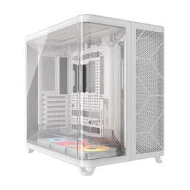 Кутия за компютър CORSAIR AIR 5400 RS-R ARGB, Tempered Glass, Mid-Tower, White