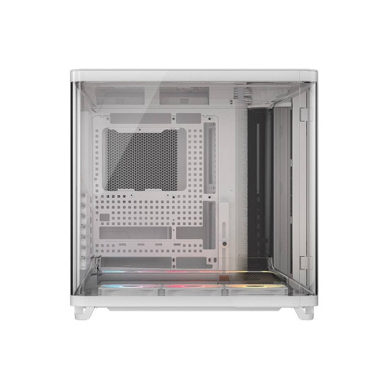 Кутия за компютър CORSAIR AIR 5400 RS-R ARGB, Tempered Glass, Mid-Tower, White