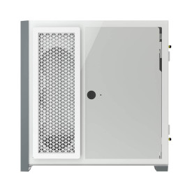Кутия за компютър Corsair iCUE 5000X RGB Tempered Glass Mid-Tower Smart Case, White