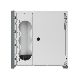 Кутия за компютър Corsair iCUE 5000X RGB Tempered Glass Mid-Tower Smart Case, White
