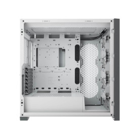Кутия за компютър Corsair iCUE 5000X RGB Tempered Glass Mid-Tower Smart Case, White