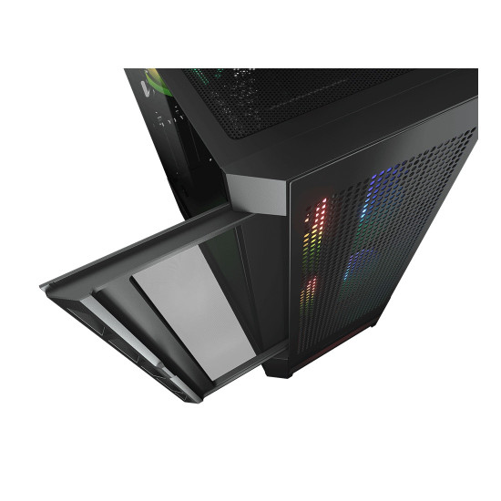 Кутия за компютър COUGAR AIRFACE RGB PC Case, Mid Tower, Black