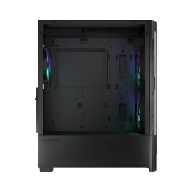 Кутия за компютър COUGAR AIRFACE RGB PC Case, Mid Tower, Black