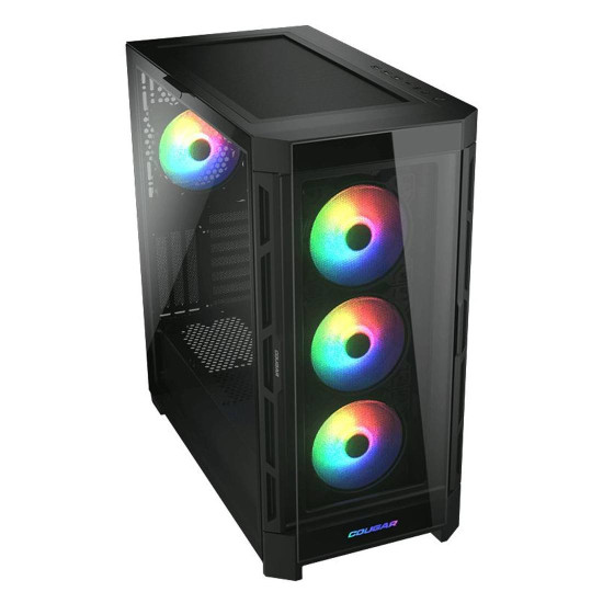 Кутия за компютър COUGAR DUOFACE PRO RGB PC Case, Mid Tower, Black