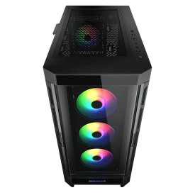 Кутия за компютър COUGAR DUOFACE PRO RGB PC Case, Mid Tower, Black