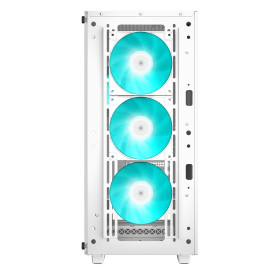 Кутия за компютър DeepCool CC560 WH V2, Mid Tower, 4 предварително инсталирани 120 mm LED вентилатора, White