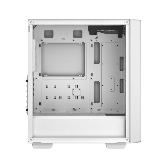 Кутия за компютър DeepCool CC560 WH V2, Mid Tower, 4 предварително инсталирани 120 mm LED вентилатора, White