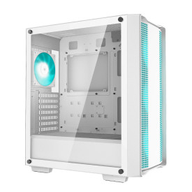 Кутия за компютър DeepCool CC560 WH V2, Mid Tower, 4 предварително инсталирани 120 mm LED вентилатора, White