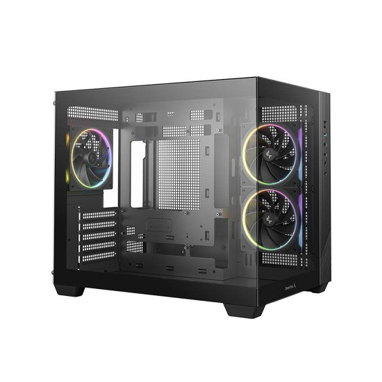 Кутия за компютър DeepCool CG330-3F, Mid Tower, 1 x USB 3.0, 2 x USB 2.0, 1 x Audio, Black