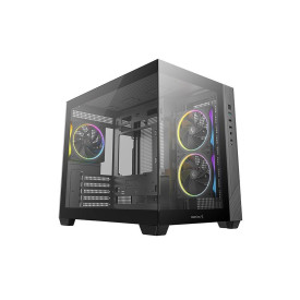 Кутия за компютър DeepCool CG330-3F, Mid Tower, 1 x USB 3.0, 2 x USB 2.0, 1 x Audio, Black