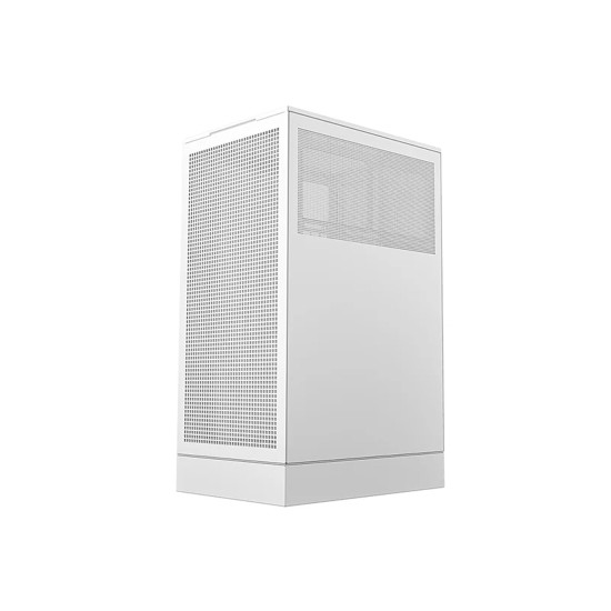 Кутия за компютър DeepCool CH270 DIGITAL WH, Mini Tower, Digital дисплей, Tempered Glass, Mesh, White