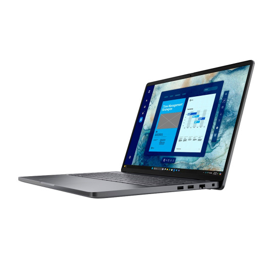 Лаптоп Dell Pro 16 PC16255, 16.0 инча WUXGA, AMD Ryzen 7 350, 16GB RAM DDR5, 512GB SSD M.2, AMD Radeon 860M, Bluetooth 5.3, без Wi-Fi, Windows 11 Pro