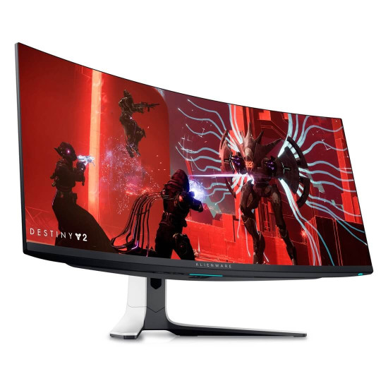 Монитор Alienware 34 AW3423DW, 34.18 инча, QD-OLED, 3440x1440, 175Hz, 21:9, 0.1ms, 2x HDMI, 1x DP, 2x USB 3.2 Gen 1