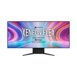 Монитор Corsair XENEON FLEX 45WQHD240, 45 инча, OLED, 3440x1440, 240Hz, 0.03ms, Bendable,100% sRGB, Adaptive Sync, Flicker-Free, Anti-Glare, Low Blue Light