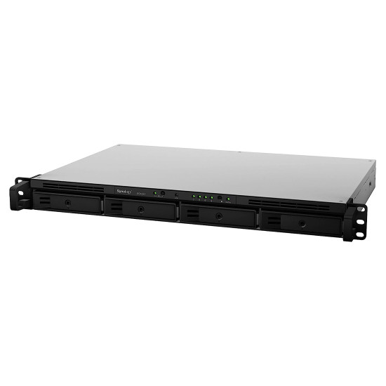 NAS устройство Synology NAS RS422+, Rack, AMD Ryzen R1600, 2GB DDR4, 4-Bay, USB, LAN 2x1GbE