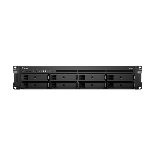 NAS устройство Synology RackStation RS1221+, 8-bay, AMD Ryzen V1500B, 4GB RAM, 4x RJ-45 LAN, 2x USB 3.2