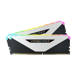 RAM памет Corsair Vengeance RGB RT, 32GB (2x16GB) DDR4, 3600MT/s, CL18, White, Kit of 2