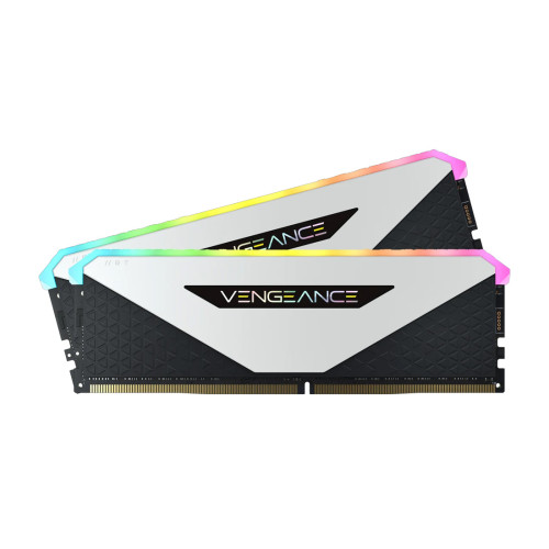 RAM памет Corsair Vengeance RGB RT, 32GB (2x16GB) DDR4, 3600MT/s, CL18, White, Kit of 2