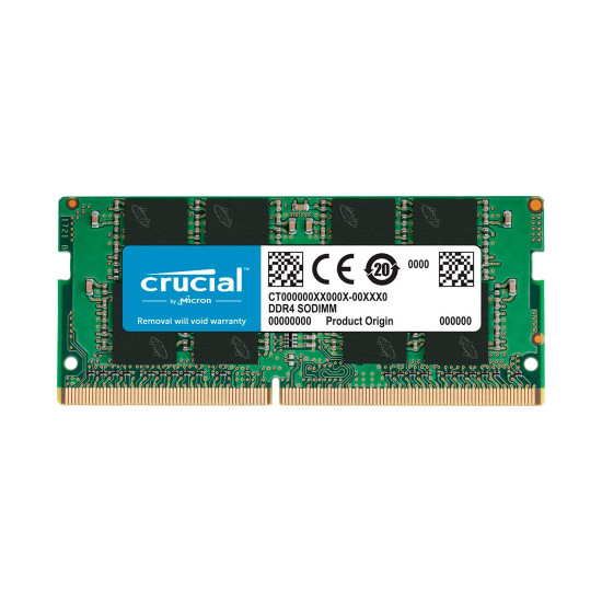 RAM памет Crucial, 16GB, 1x16GB, DDR4, 3200MHz, CL22, SODIMM, Black