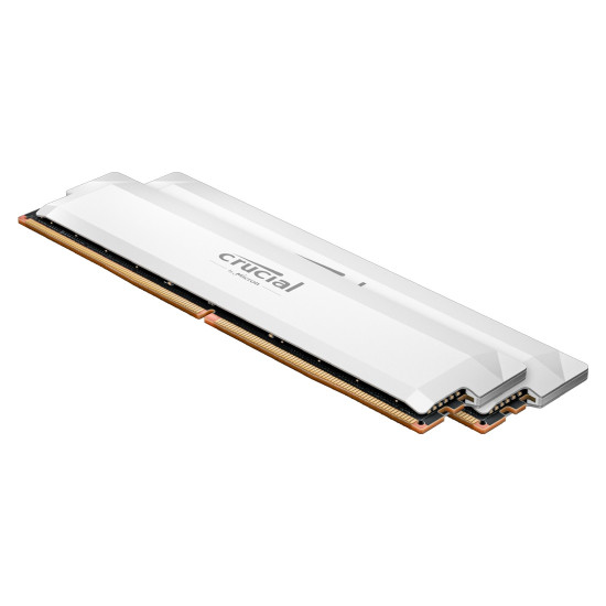 RAM памет Crucial Pro DDR5, 32GB (2x16GB), 6000MHz, CL36, UDIMM, White