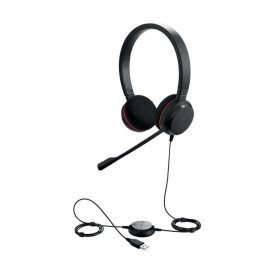Слушалки Jabra Evolve 20 MS Stereo, USB-A, 150 - 7000 Hz, Black