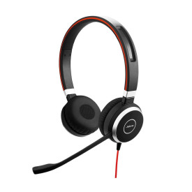 Слушалки Jabra Evolve 40 MS Stereo, USB-A, 3.5 мм жак, 150 - 7000 Hz, Black
