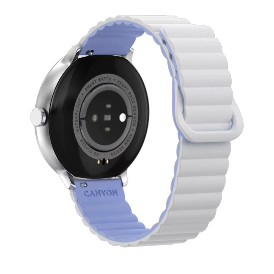 Смарт часовник Canyon Jacky SW-69, 47 mm, White Blue