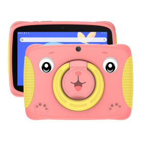 Таблет Blackview Tab 3 Kids, 7 инча HD 1024x600, 7731E Quad-core 1.3GHz, 2GB/32GB, 3280mAh, Doke 3.0 Go (Android 13), WiFi, Bluetooth, Pink